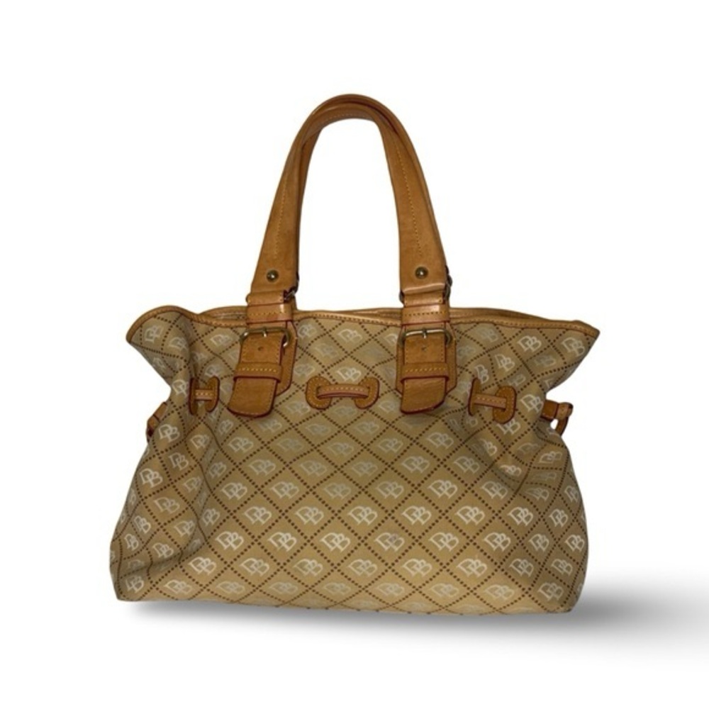 Dooney & Bourke Tan and Brown Tote Bag